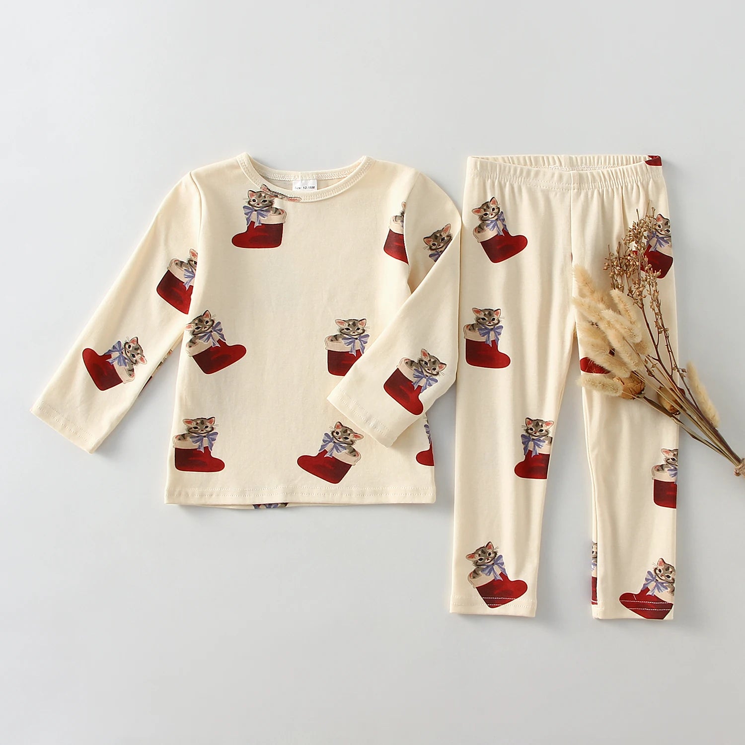 Natal crianças menino menina pijamas pijamas para 1-6y conjuntos de roupas da menina do bebê crianças homewear pijamas conjuntos crianças pijamas
