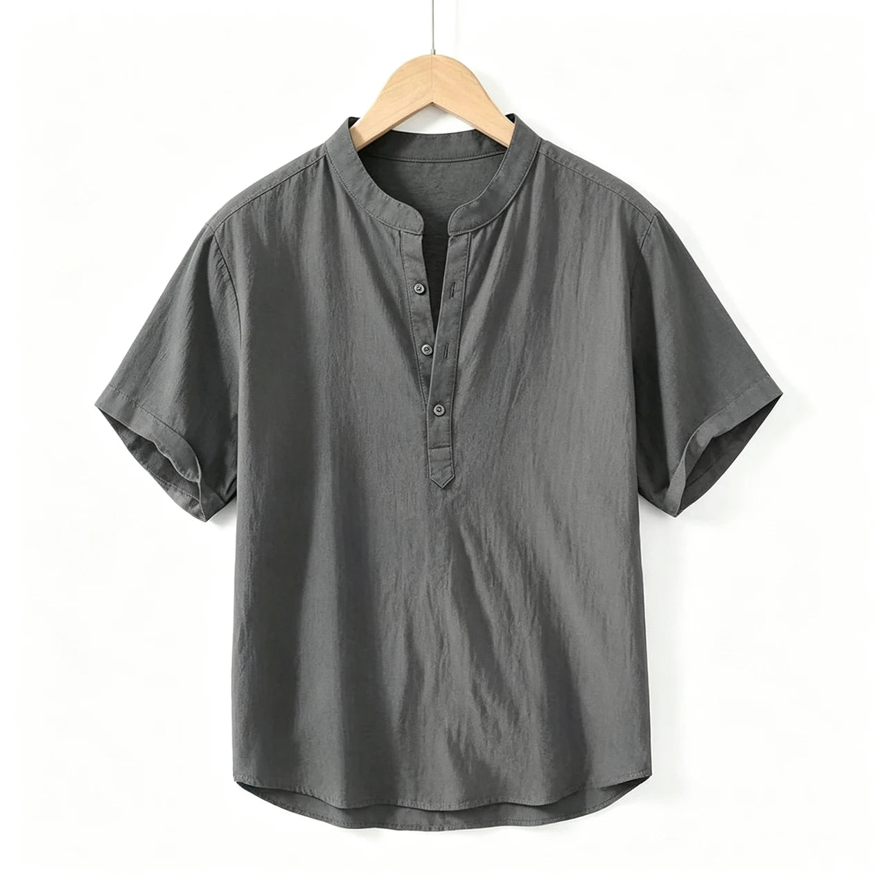 Camisa de linho respirável masculina, confortável, cor sólida, manga comprida, solta, Harajuku, blusa casual, camisa havaiana, breve, 2022