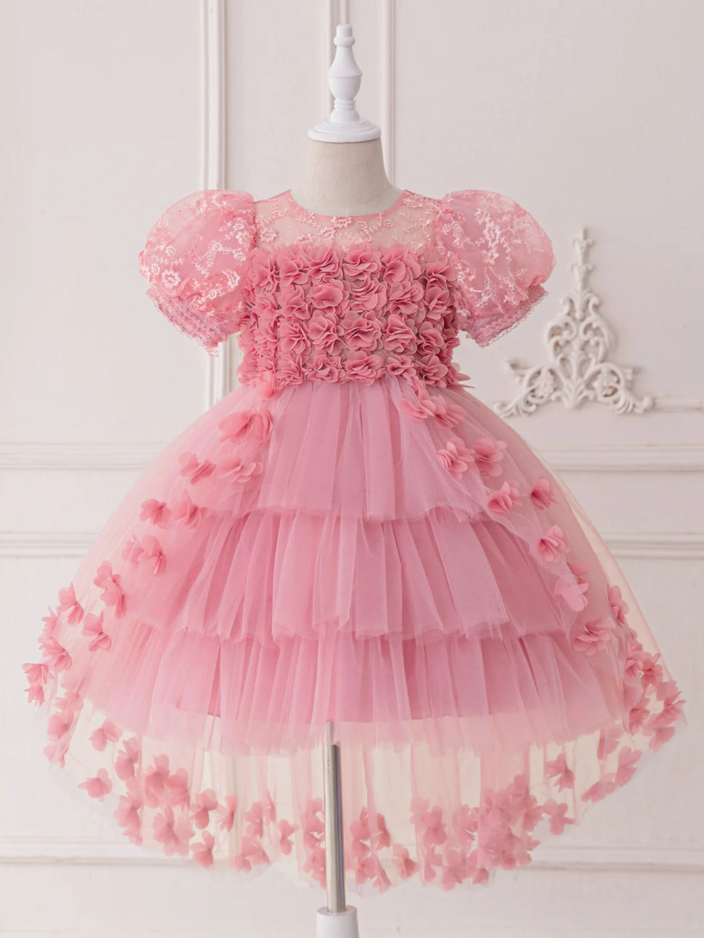 Crianças jovens meninas vestidos para festas piano concertos chiffon plissado vestidos de princesa vestidos de festa meninas vestidos de malha