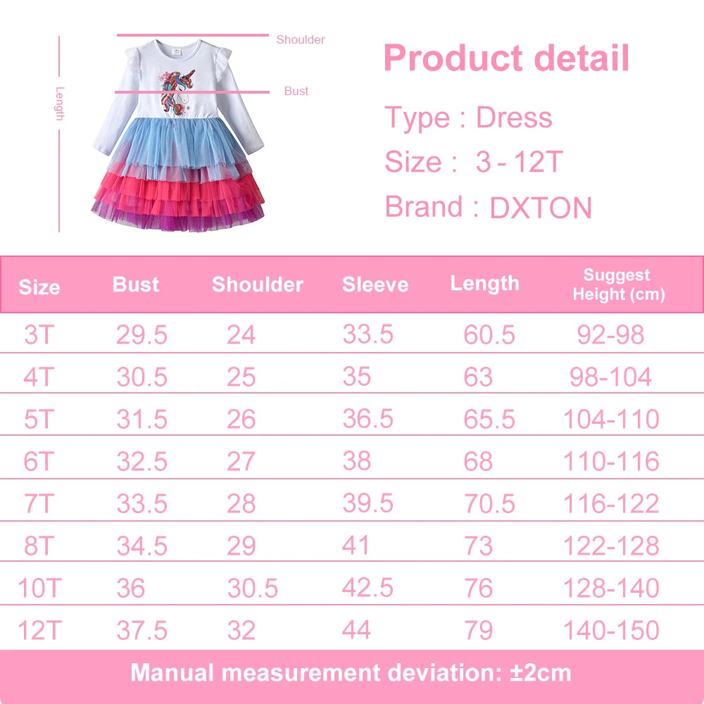Dxton princesa bolo malha vestido meninas vestido de festa de aniversário branco crianças roupas de algodão outono crianças dos desenhos animados lantejoulas outfits
