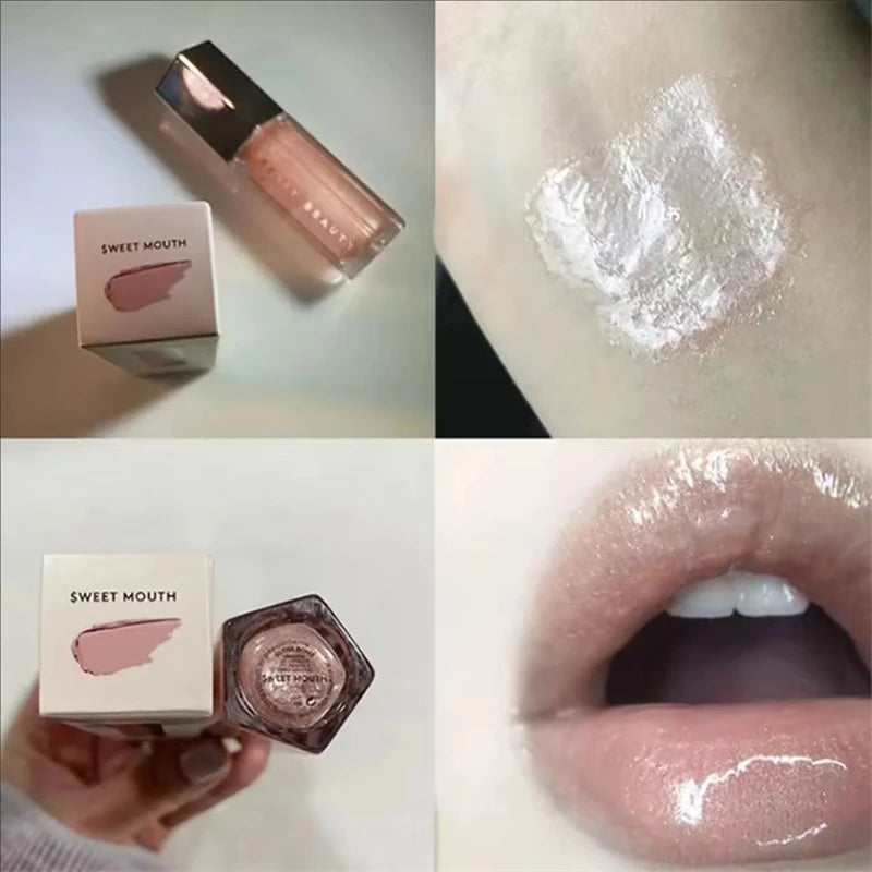 Brilho Labial Luxuoso Fenty Beauty com Efeito Água Fluente, Hidratante Duradouro, Cor de Alta Saturação e Brilho Intenso para Maquiagem