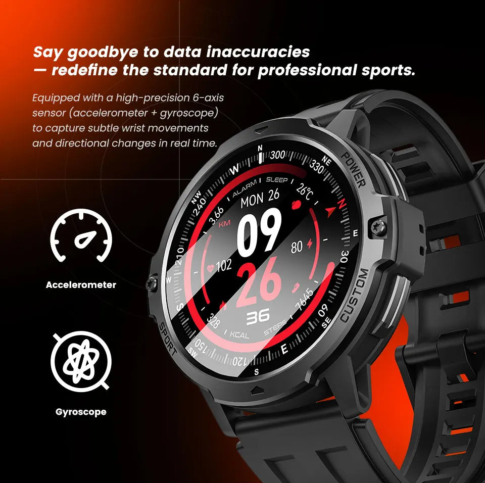 Novo original militar gps smartwatch relógio de fitness 3atm à prova dwaterproof água esportes relógios inteligentes para homem mulher luxo 2026 android