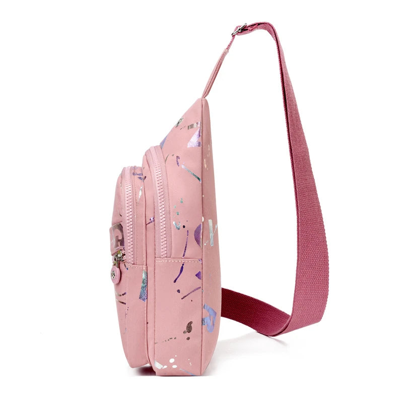 Mochila pequena Sling para mulheres, Crossbody Chest Bag, Daypack for Travel, Sport Sling