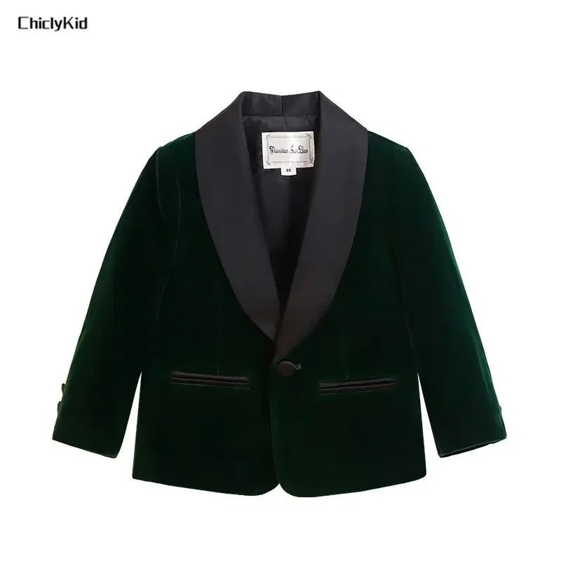 Meninos primavera outono terno jaqueta crianças festa blazers fraque topo crianças vestido formal casamento smoking desempenho casaco de manhã
