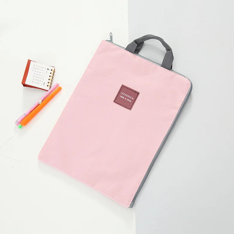 Bolsa simples bolsa para portátil multi-função impermeável saco de negócios estudante papelaria saco