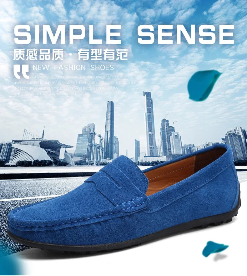 Couro do plutônio camurça de vaca sapatos masculinos marca luxo casual formal mocassins calçados preto masculino sapatos de condução hombres