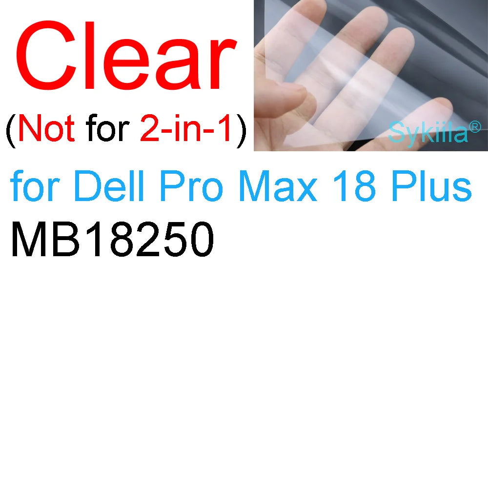 Protetor de Tela para Dell 14 Pro 13 15 16 Plus Max 18 DC14255 PC14255 DB16255 PC16255 HD Transparente Fosco Película Protetora