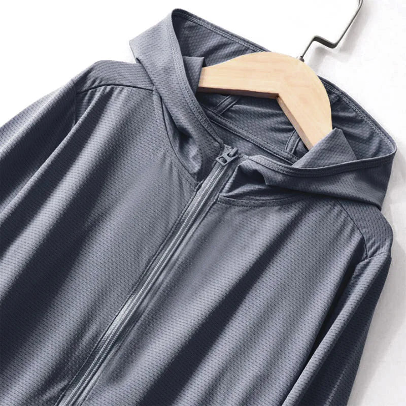 Chegou novo verão Crianças menina menino protetor solar roupas crianças bebê top coat adolescente 110-180 3-18year estudantes jaqueta com chapéu