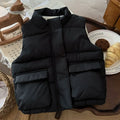 Outono crianças para baixo colete de algodão inverno meninas meninos quentes sem mangas casacos crianças moda roupas outerwear 2-6 anos
