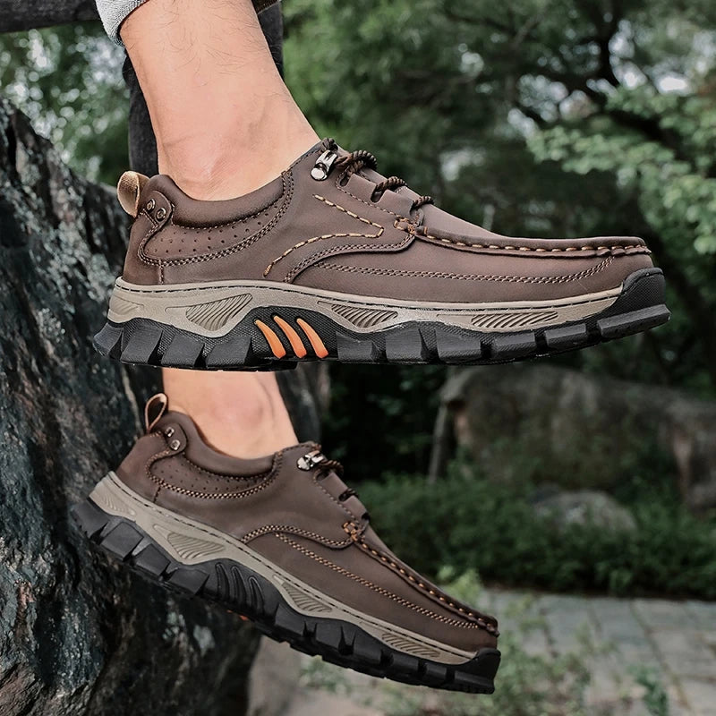 Nova chegada dos homens sapatos casuais feitos à mão mocassins de couro genuíno confortáveis sapatos de caminhada masculinos mocassins de qualidade tênis masculinos