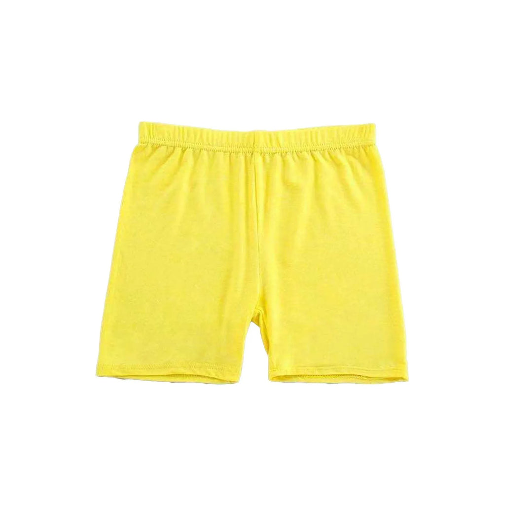 1pc doce cor meninas calças de segurança curtas crianças roupa interior leggings crianças verão bonito confortável shorts cuecas para 4-6y
