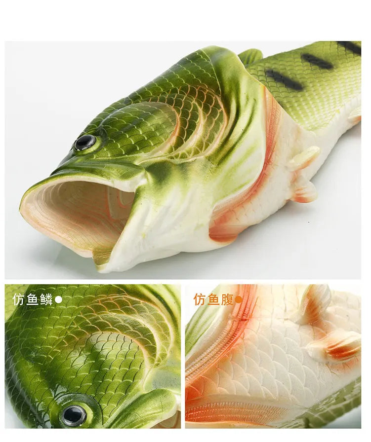Chinelos de peixe elegantes para mulheres 2024 novo design exclusivo família sapatos de praia senhoras confortáveis e legais flip flips