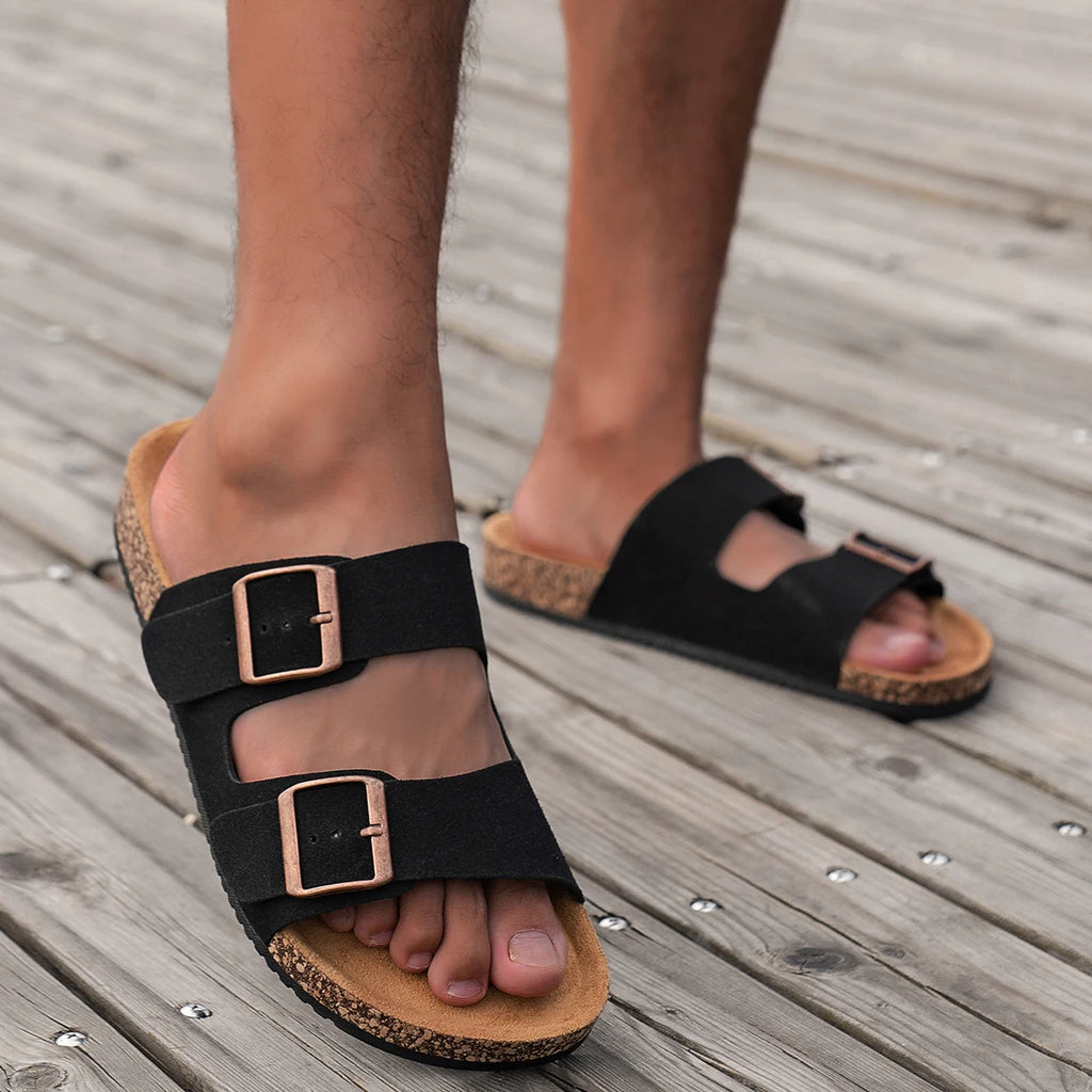 Chinelos da moda masculina para homem mulher casa ao ar livre impermeável antiderrapante deslizamento versátil sandálias romen sapatos Size39-46