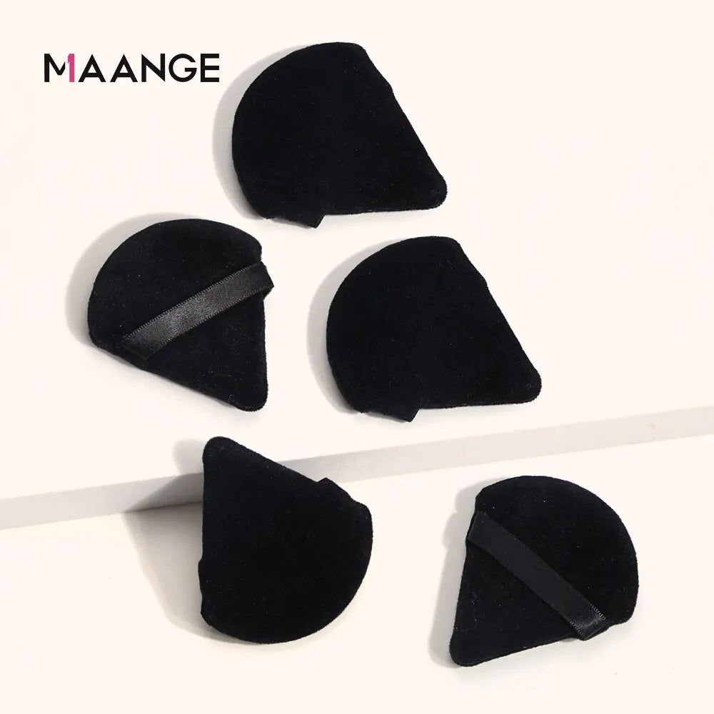 Triângulo Powder Puff para pó solto, ferramenta de maquiagem, macio, luxuoso, líquido, cosmético, base, maquiagem, 3 pcs, 5 pcs, 6 pcs