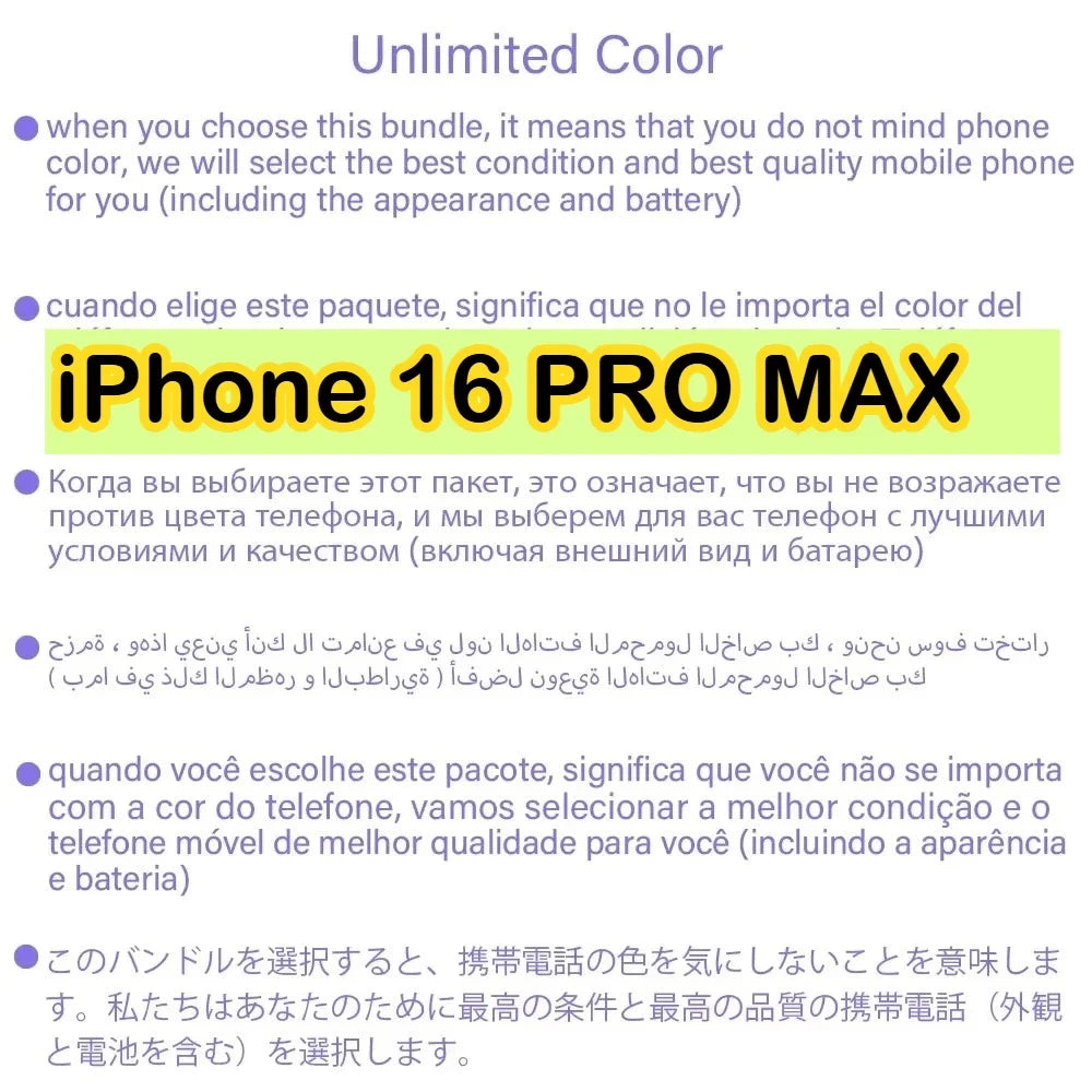 100% original iphone 16 pro max smartphone 6.9 "dupla sim desbloqueado 5g telefone celular retina xdr oled 6.3" 16 pro 128gb/256gb/512gb/1t