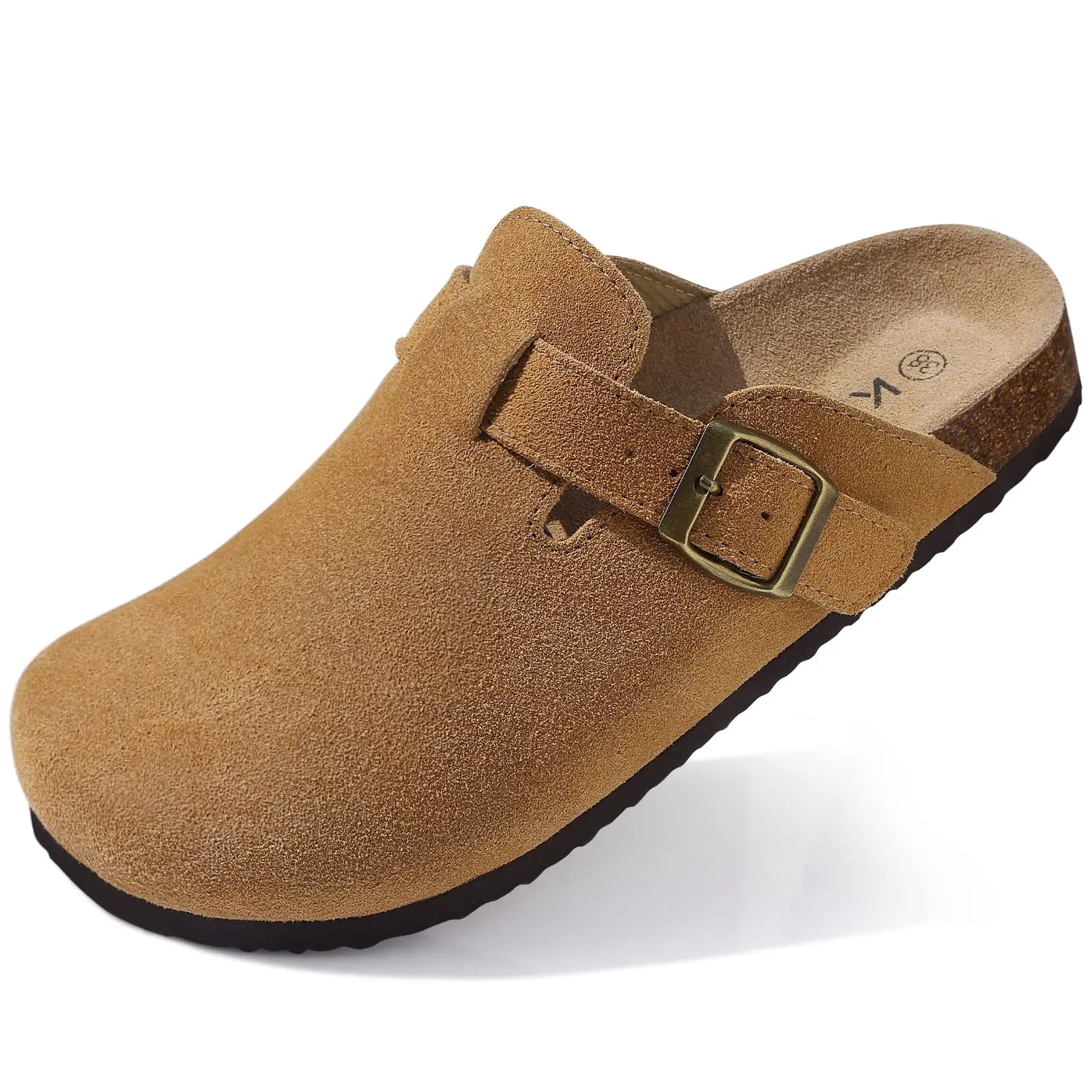 Unissex macio footbed tamanco moda retro marcas tamancos de cortiça sapatos para mulheres chinelos casuais confortáveis com suporte de arco