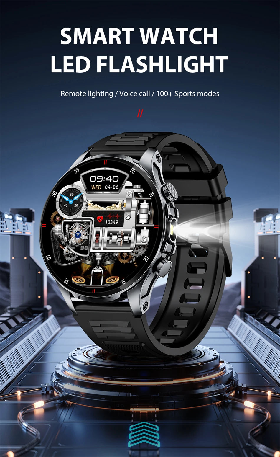 Lige 2025 novo relógio inteligente masculino lanterna ai voz bluetooth chamada 1.53 "hd esportes relógios de fitness monitor saúde smartwatch feminino