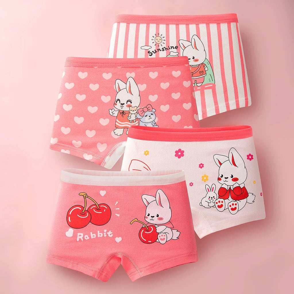 Meninas roupa interior menina boxer shorts 2-14 anos estudante princesa dos desenhos animados calcinha de algodão respirável crianças boxer cuecas