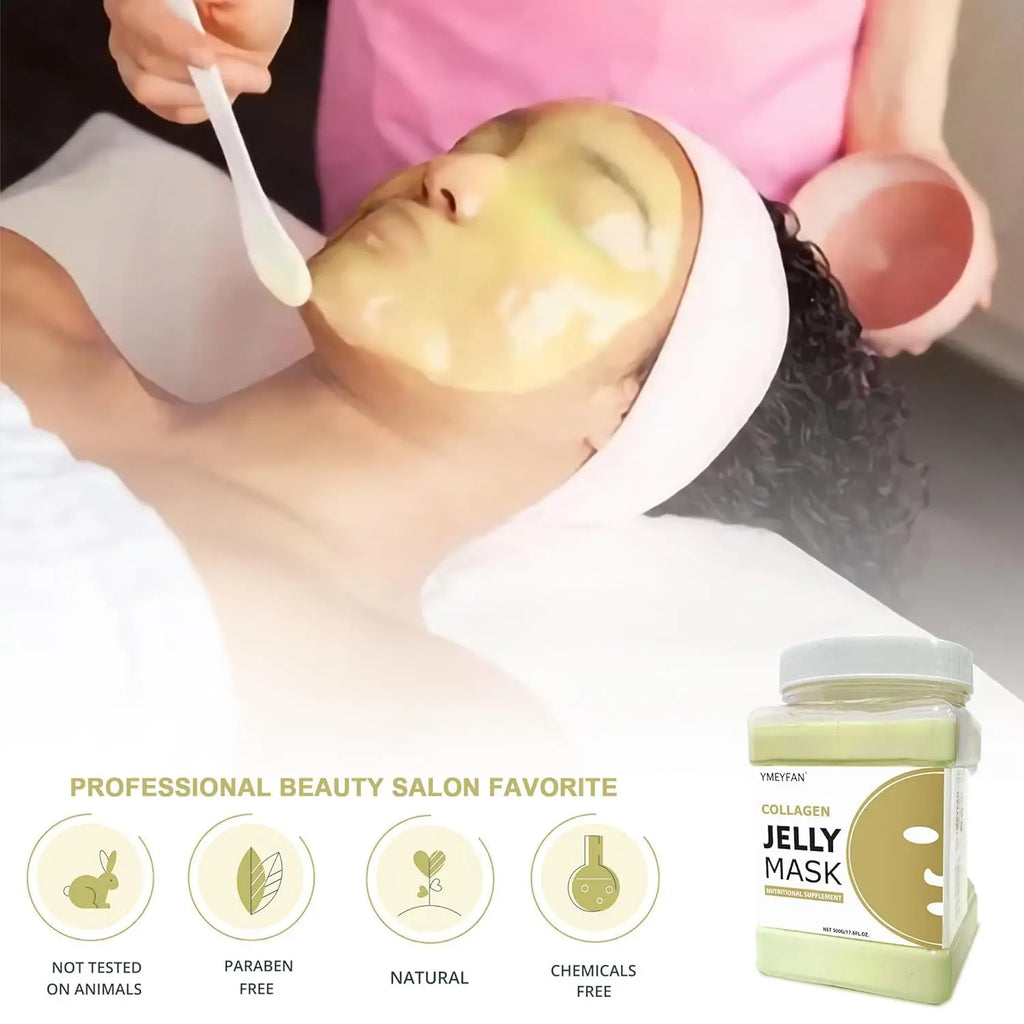 Máscara facial de gelatina em pó para tratamentos faciais, suprimentos para esteticistas, beleza profissional, cuidados com a pele, atacado, máscara em massa