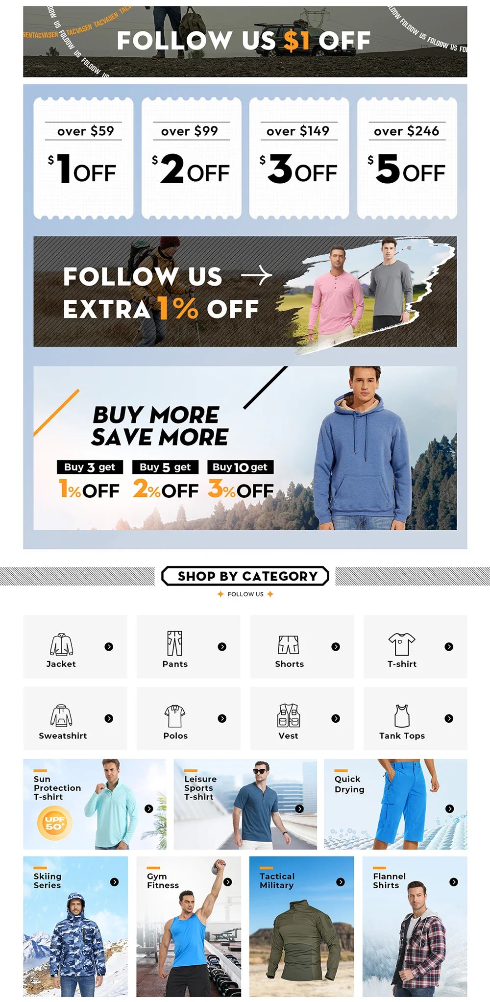 Tacvasen-camiseta de manga curta com bolsos com zíper para homens, roupas de estilo safári, cor sólida, para caminhadas e trabalho, para o verão
