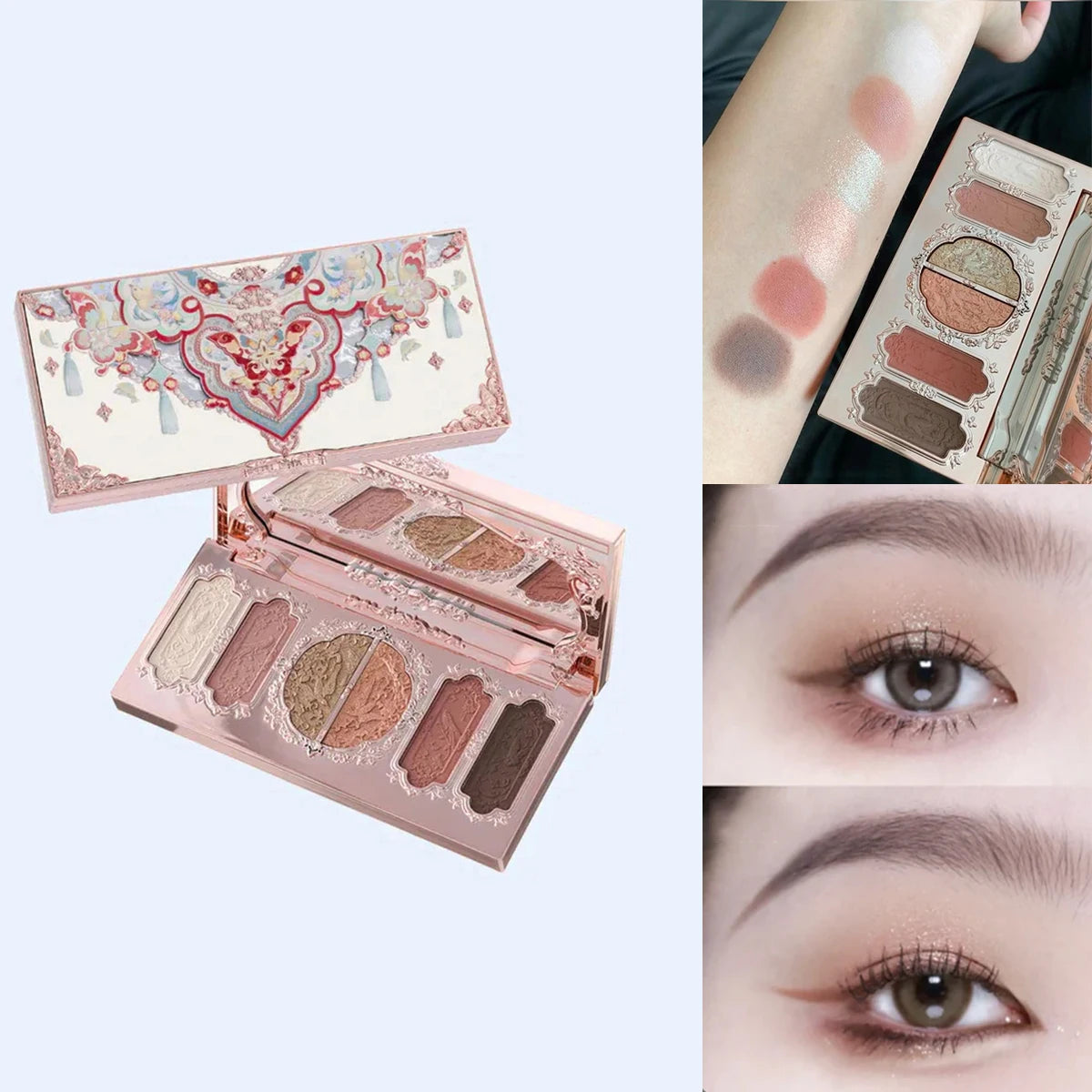 Flower Knows 2026 Bunny Garden Paleta de Sombras Temática de Coelhinho Coleção de Cosméticos Completa com Blush e Iluminador