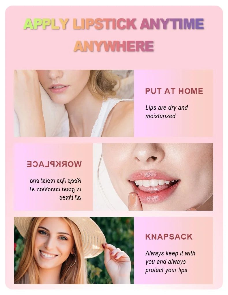 12 PCS/presente conjunto de bálsamo labial 5g Hidratação profunda e esfoliante hidratante de longa duração para criar lábios hidratados