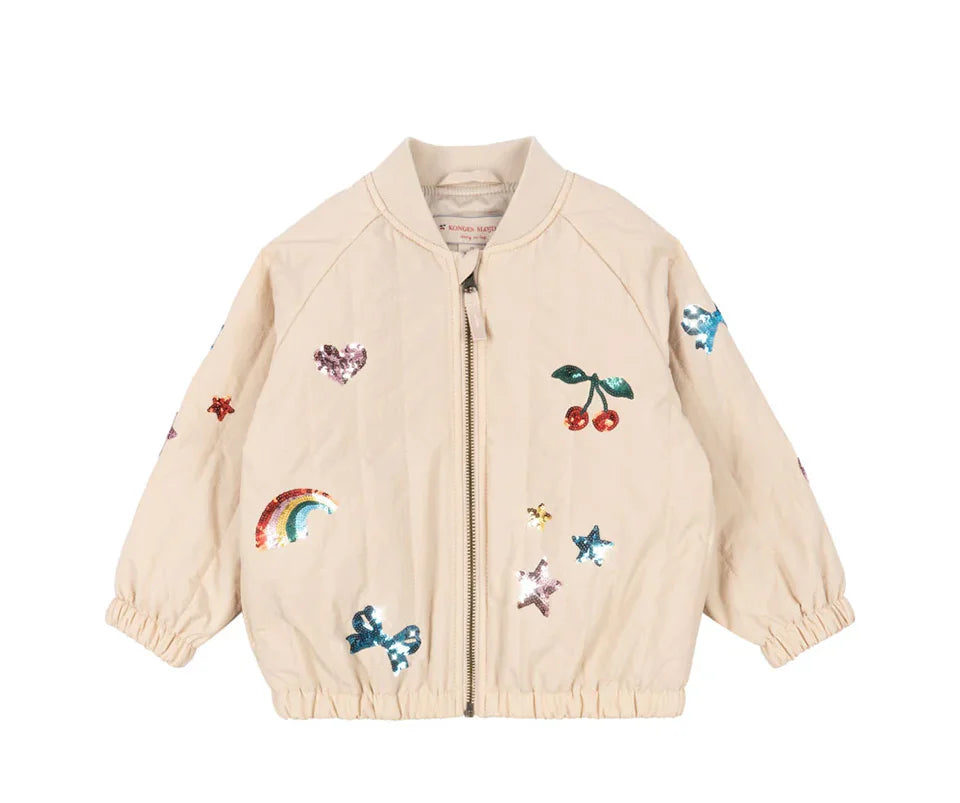 Novo 2025 ks meninas dos desenhos animados algodão velo casacos de inverno da criança meninos jaqueta de lã de cordeiro crianças casaco bordado crianças outwear roupas
