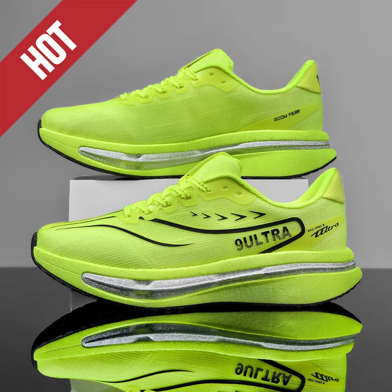 NOVO Tênis de Corrida com Placa de Carbono Especializado para Maratona Masculino e Feminino, Respirável, Ultraleve, Confortável, Esportivo e Casual