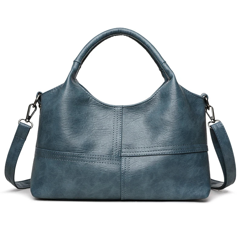 Bolsa, bolsa feminina, 2025 nova bolsa de couro macio moderna e simples, bolsa mãe de meia-idade, versátil de ombro único cr
