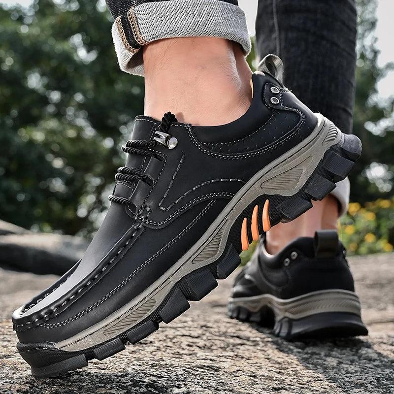 Nova chegada dos homens sapatos casuais feitos à mão mocassins de couro genuíno confortáveis sapatos de caminhada masculinos mocassins de qualidade tênis masculinos