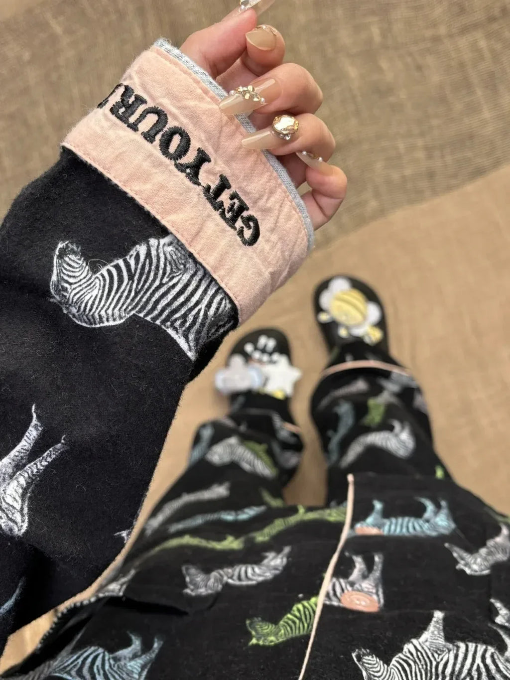 Pijama de algodão macio conjunto de pijamas femininos bonito dos desenhos animados pijamas impressão pijamas elegantes calças superiores 2 pçs femme nightwear loungewear