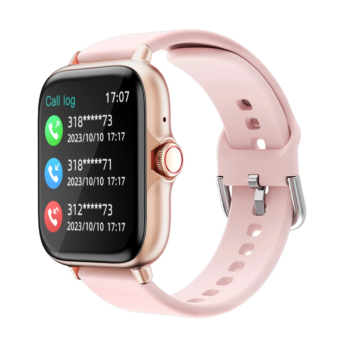 Relógio inteligente de 1,83 '' com mensagem, resposta, chamada, monitoramento do sono, pedômetro esportivo, alertas de informações para iPhone Android