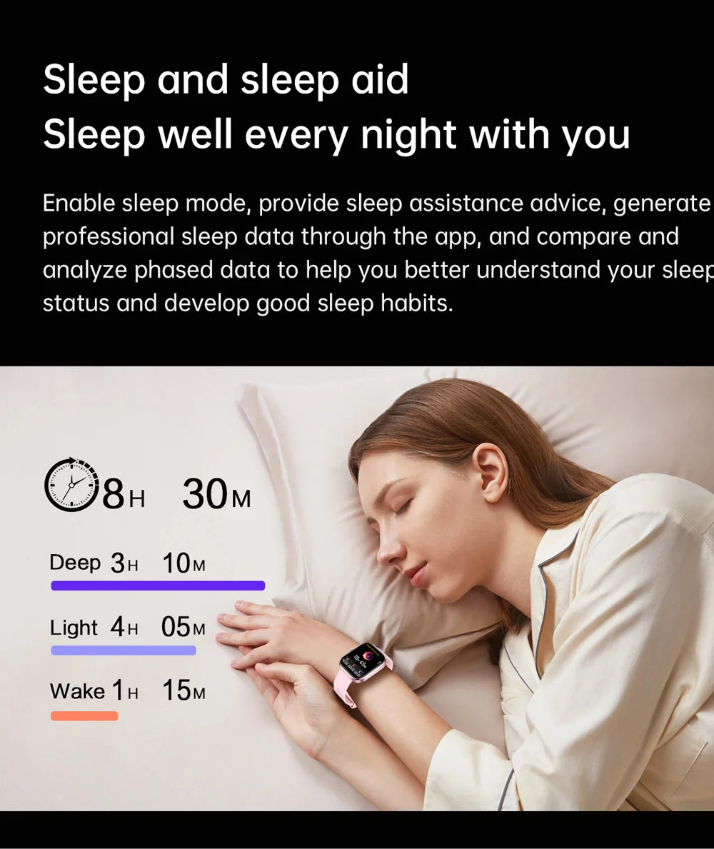 Lige 2.01 "tela hd relógio personalizado rosto relógio inteligente feminino à prova dwaterproof água esporte senhoras relógios bt chamada monitor de saúde feminino smartwatch