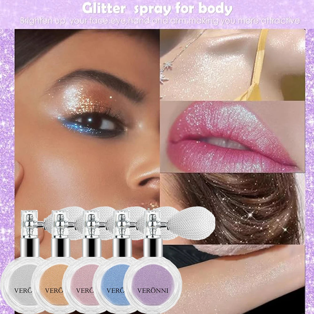Glitter iluminador em pó diamante alto brilho em pó cosméticos brilhante alta luz brilho rosto corpo iluminador maquiagem para mulher