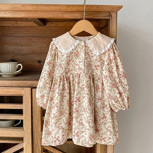 2025 nova primavera irmã vestido crianças roupas crianças vestidos de princesa manga comprida algodão bordado 1-6yrs bebê menina vestido de festa