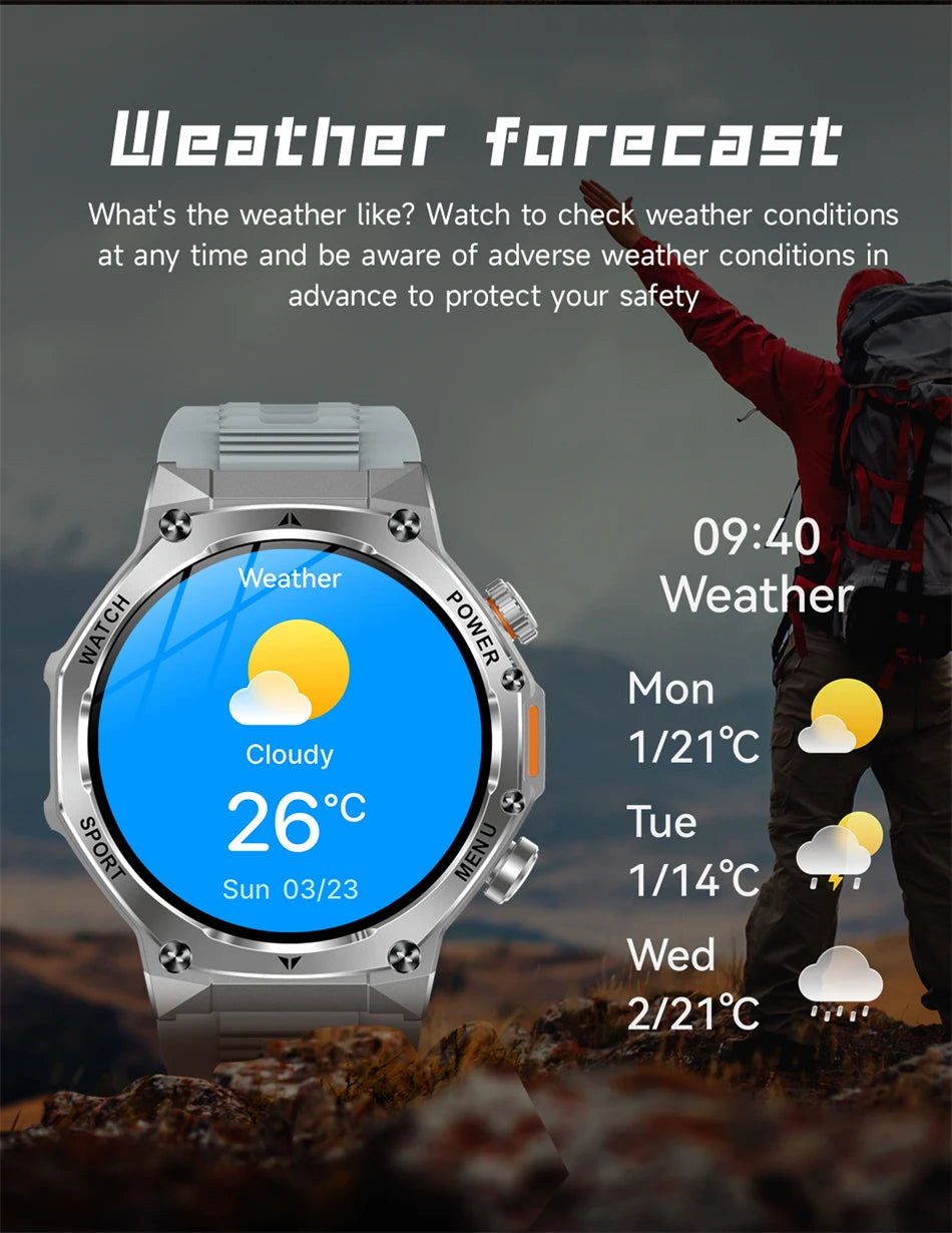 Novo relógio inteligente masculino 2025 chamada bluetooth um clique conexão relógios ip67 à prova dip67 água 800mah bateria smartwatch homem android ios