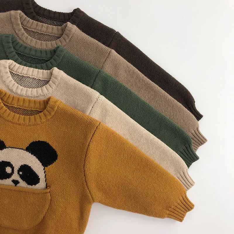 Milancel crianças roupas de bebê suéteres pulôver dos desenhos animados meninos meninas malhas estilo coreano crianças infantil pulôver outwear