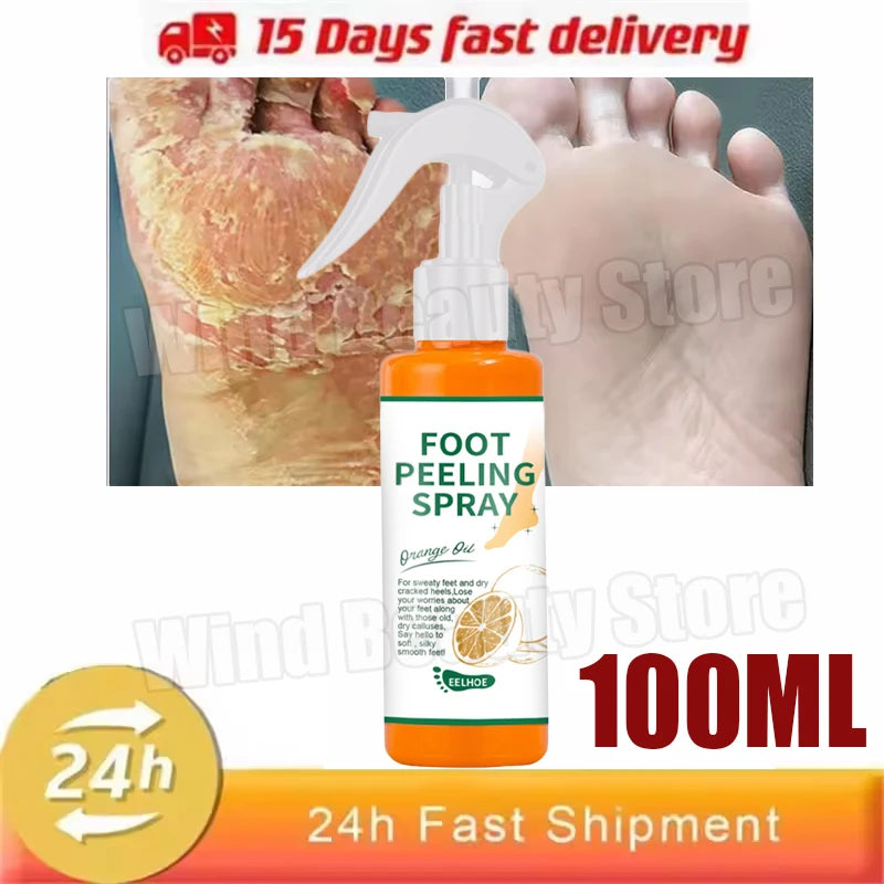 Creme anti-rachadura para pés, spray de ervas para rachaduras no calcanhar, produtos de reparo, esfoliação, remoção de pele morta, suavização, hidratação, cuidados suaves