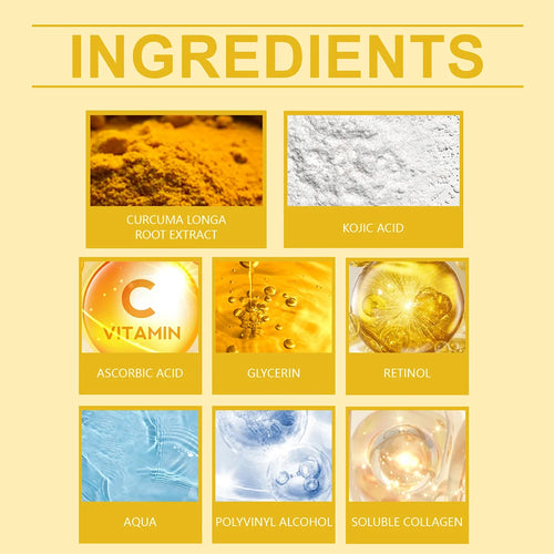 75g ácido kójico cúrcuma envoltório noturno peel off máscara nutre colágeno hidrolizado brilhante firmeza da pele cuidados com a pele