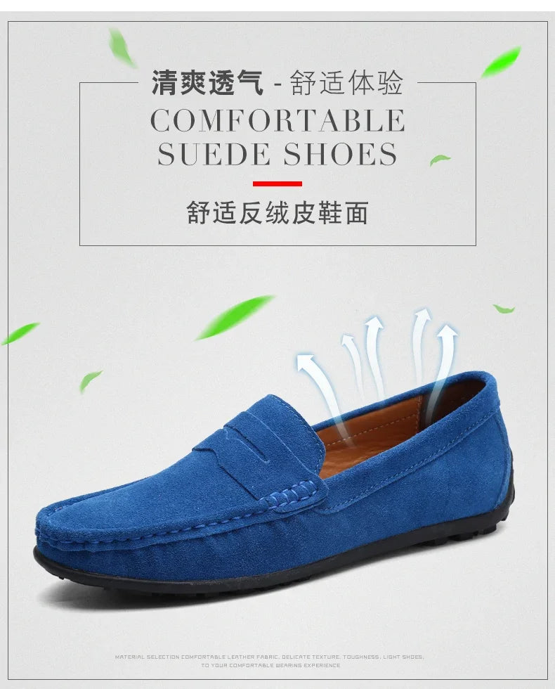 Couro do plutônio camurça de vaca sapatos masculinos marca luxo casual formal mocassins calçados preto masculino sapatos de condução hombres