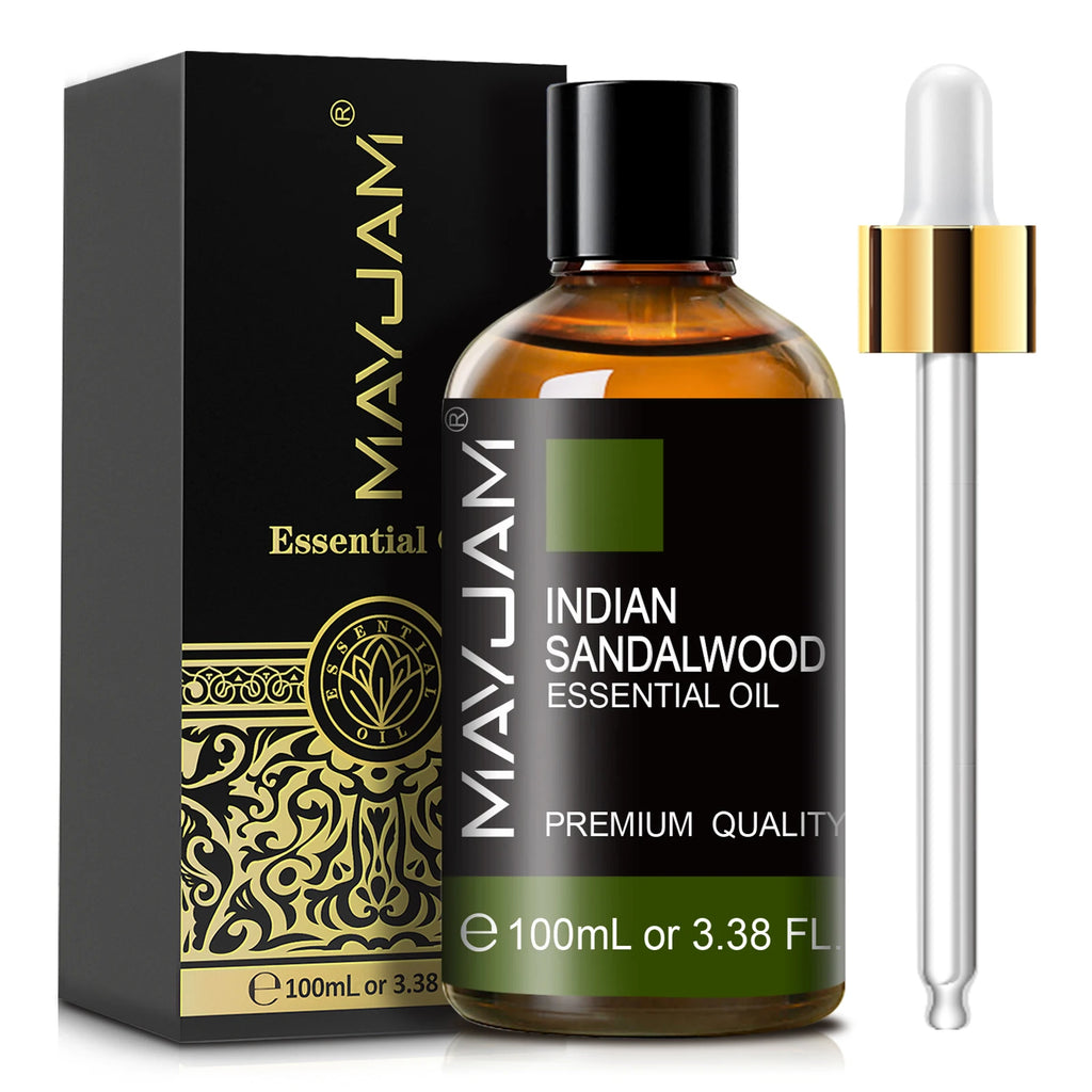 Óleo Essencial MAYJAM 100ml para Difusor Umidificador, Aroma de Baunilha, Lavanda, Bergamota, Sândalo e Agulhas de Pinheiro, Frete Grátis