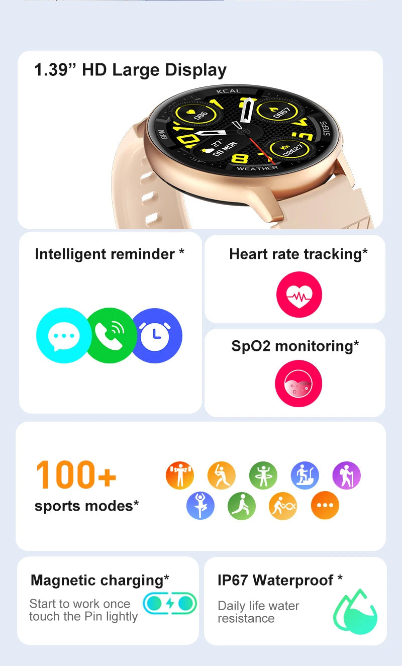 Foxbox relógio inteligente monitoramento de saúde esporte rastreador fitness bluetooth chamada à prova dwaterproof água das mulheres dos homens luxo smartwatch para ios android