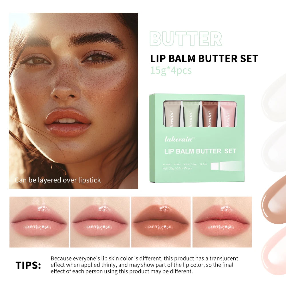 Bálsamo labial hidratante espelho brilho labial baunilha rosa açúcar café bolo cheiro batom óleo transparente maquiagem cuidados com os lábios
