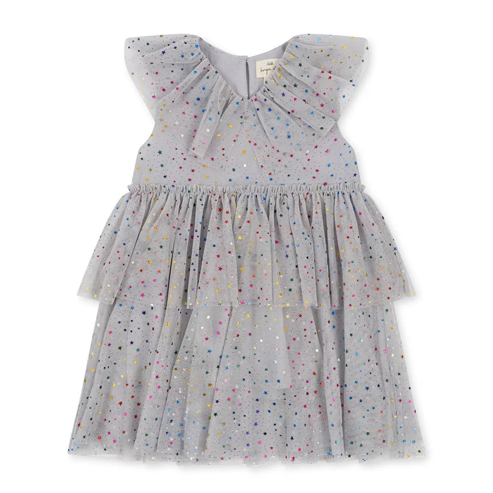 Verão ks bebê meninas cereja malha vestido crianças roupas meninas vestidos de princesa saias festa de natal manga longa vestidos