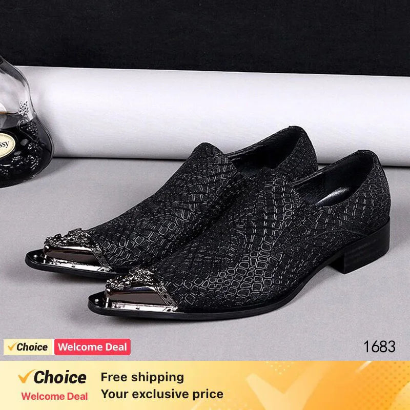 Mocassins britânicos de couro envernizado para homens, sapatos italianos deslizantes, sapatos de vestido marrom, novos, 2024