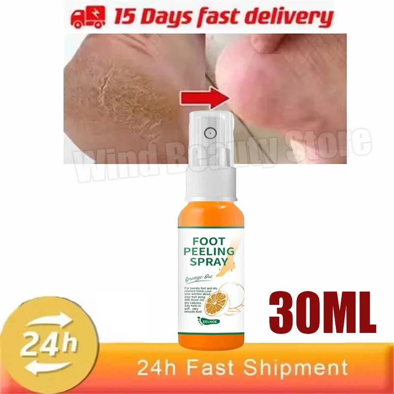Creme anti-rachadura para pés, spray de ervas para rachaduras no calcanhar, produtos de reparo, esfoliação, remoção de pele morta, suavização, hidratação, cuidados suaves