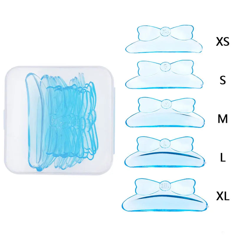 5 pares de silicone cílios perming almofada auto-adesivo em forma de laço haste escudo levantamento 3d cílios modelador acessórios ferramentas de maquiagem