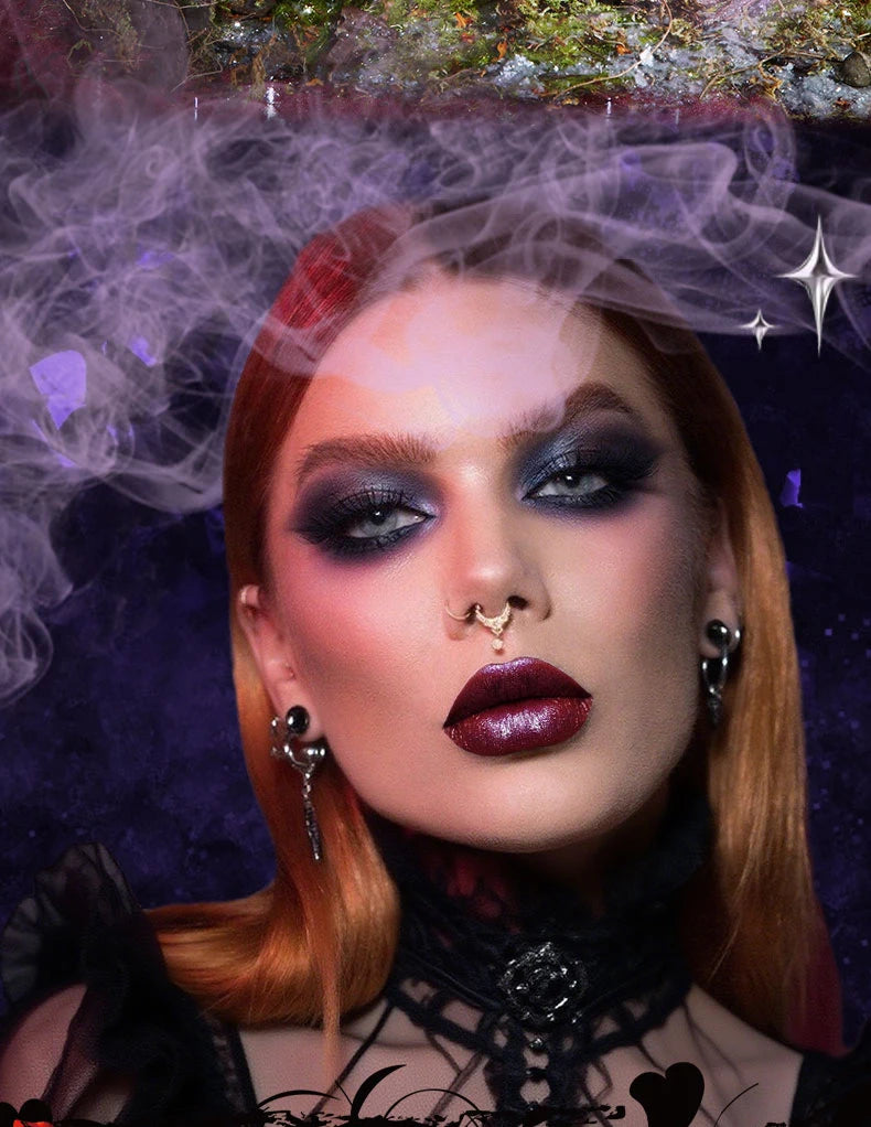 Diamante rosa batom metálico glitter batom à prova dwaterproof água brilhante perolado azul escuro vermelho fosco brilho labial halloween lábios maquiagem