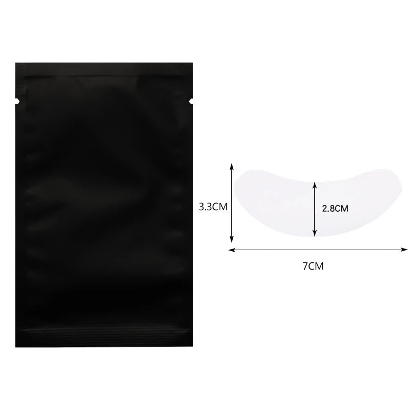 50 pares de remendo de extensão de cílios hidrogel almofada de olho gel adesivo de papel sob almofadas de olho remendos de cílios ferramenta de maquiagem suprimentos de beleza