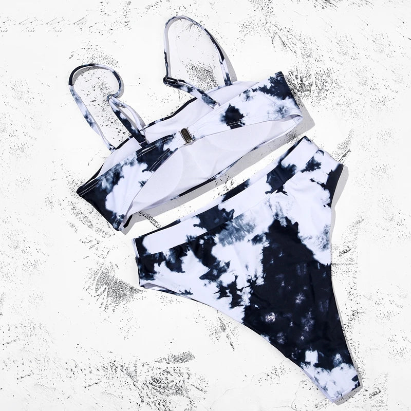 ZTVitality Sexy Bikini 2021 Venda quente Biquinis Cor sólida Cintura alta Biquini Push Up Biquínis Brasileiro Leopardo Summer Feminino Bikinis S-XL